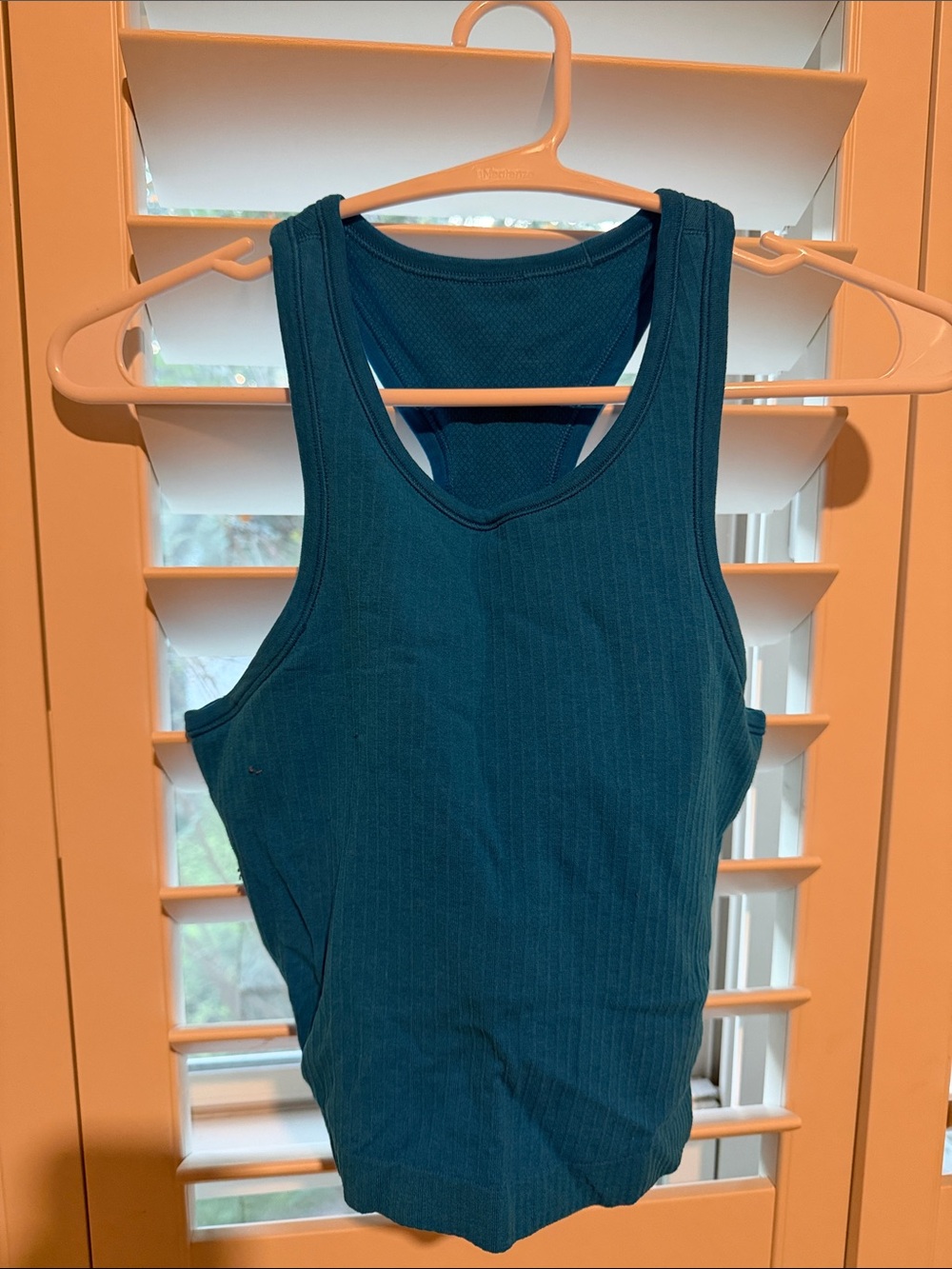 lululemon athletica Teal Ribbed Racerback Tank
